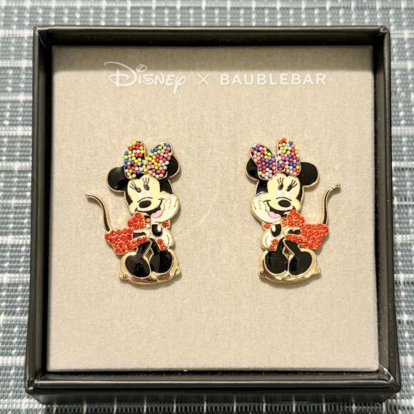 Disney x Baublebar Jewelry - NEW | DISNEY x BAUBLEBAR | Minnie Mouse Poppy Rhinestone Earrings